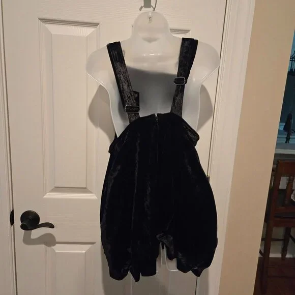 Hot Topic Moon & Florals Embroidered Black Velvet Skirtall Size Medium - Picture 11 of 11